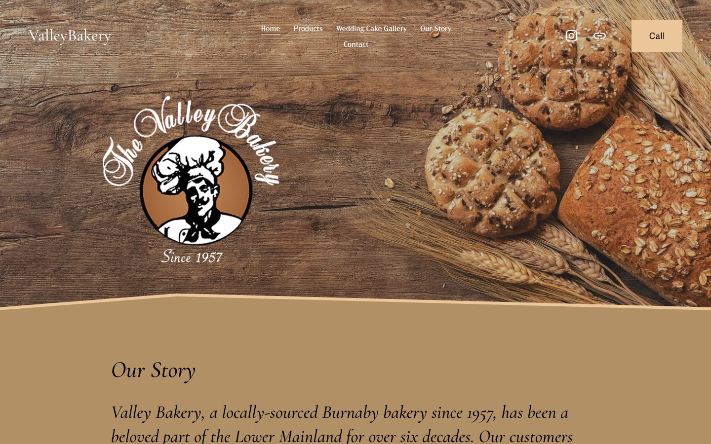 The current homepage